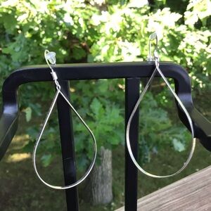 Elegant Silver Teardrop Earrings